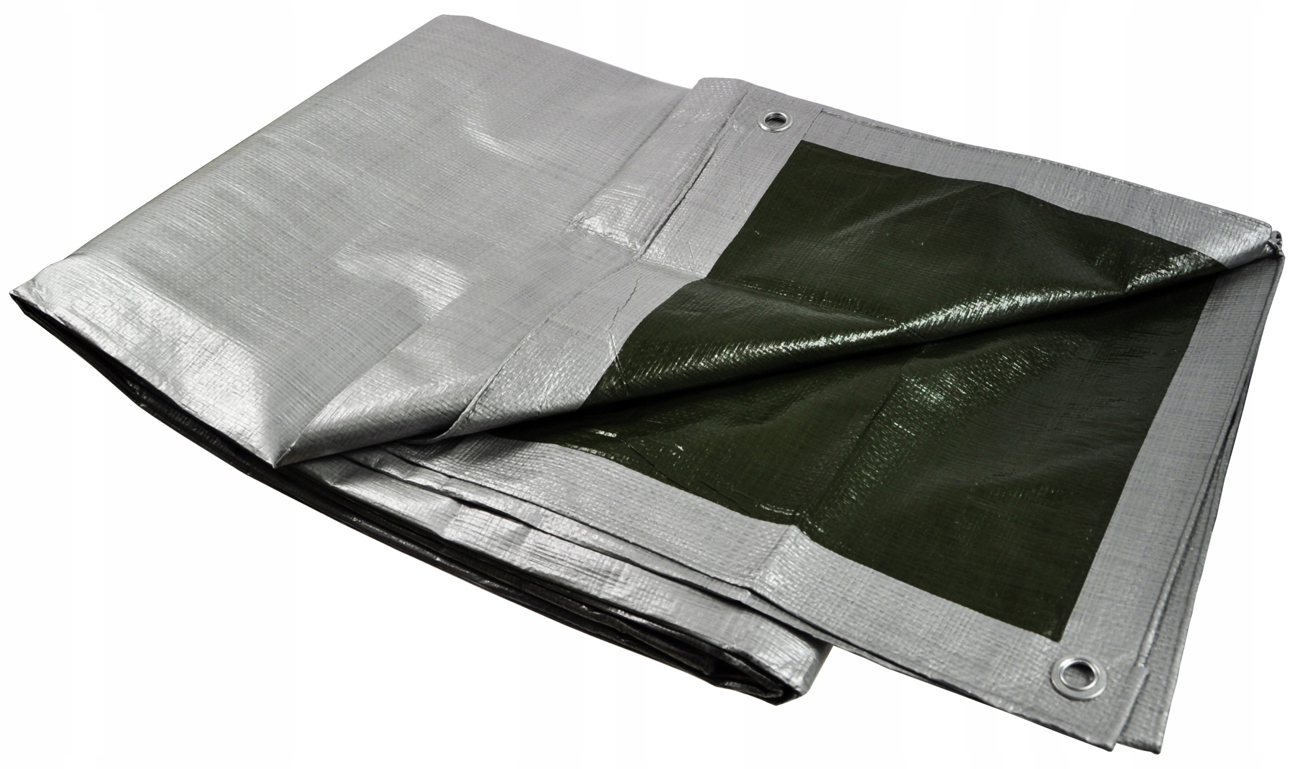 Megaodolná strieborná plachta PE 6 x 12 m, 130 g/m2 s UV filtrom